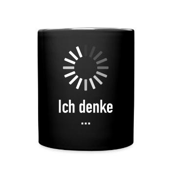Je pense ... - nerd programmeur informaticien - Mug uni - noir - Devant