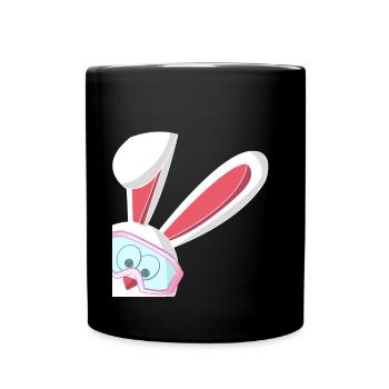 Skiing Bunny Skiing Skiing Apres Skiing - Full Colour Mug - black - Front