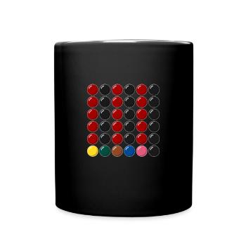 Snooker 147 Maximum im Break Geschenk - Tasse einfarbig - Schwarz - Vorne