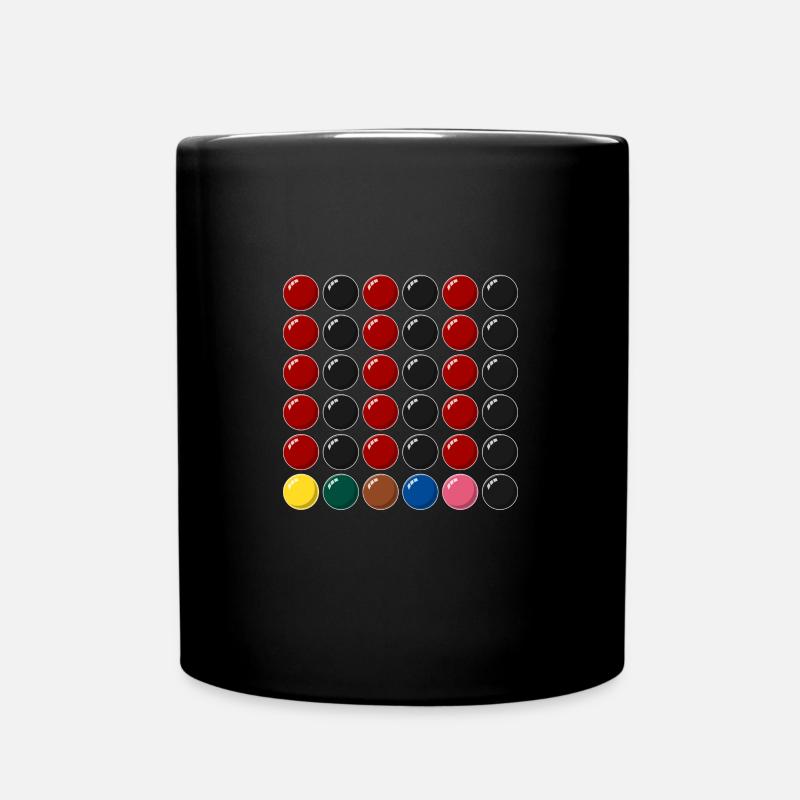 Snooker 147 maximum in break gift - Full Colour Mug - black