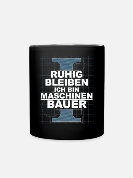 Maschinenbauer Student - Tasse einfarbig - Schwarz