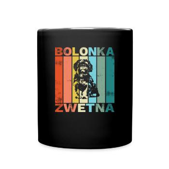 Bolonka Zwetna rétro cadeau pour les amoureux des chiens - Mug uni - noir - Devant