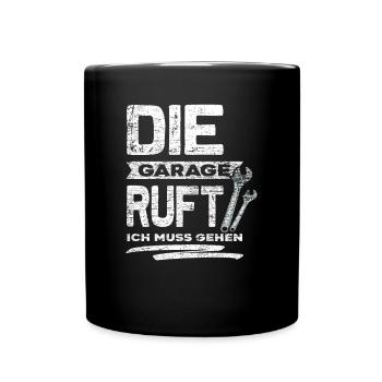Mechaniker Garage - Tasse einfarbig - Schwarz - Vorne