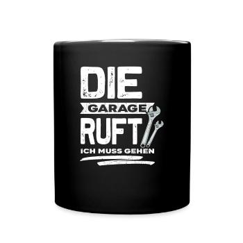Mechaniker - Tasse einfarbig - Schwarz - Vorne