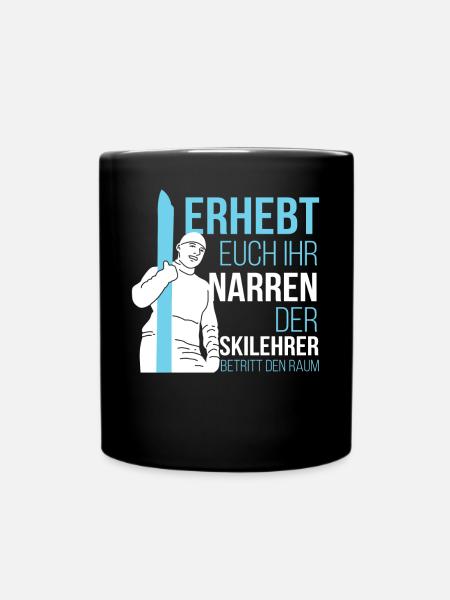 Skilehrer Ski Wintersport - Tasse einfarbig - Schwarz