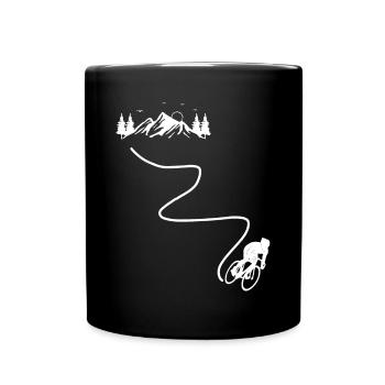 Vélo Vélo Cyclistes Downhill - Mug uni - noir - Devant