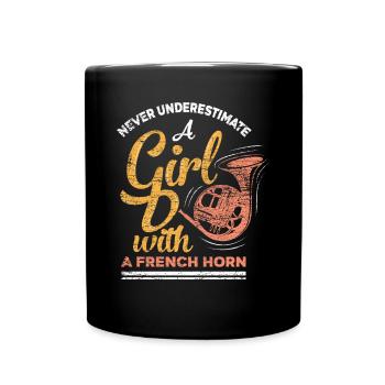 Instrument de cor français - Mug uni - noir - Devant