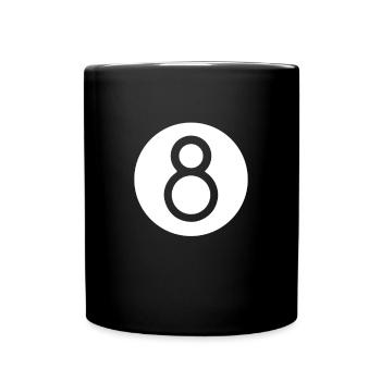 Billiard - 8 Eightball - Mug uni - noir - Devant
