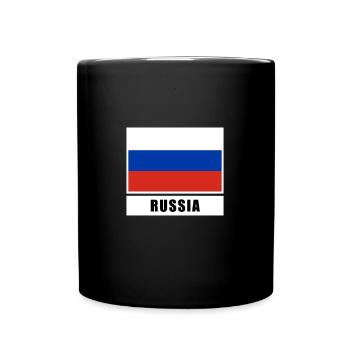 Russie drapeau russe drapeau - Mug uni - noir - Devant