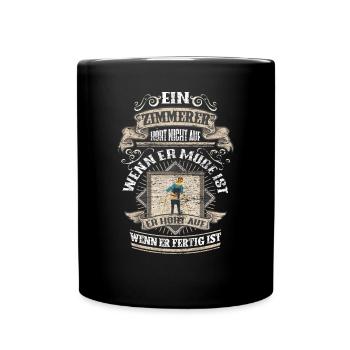 Zimmerer - Tasse einfarbig - Schwarz - Vorne