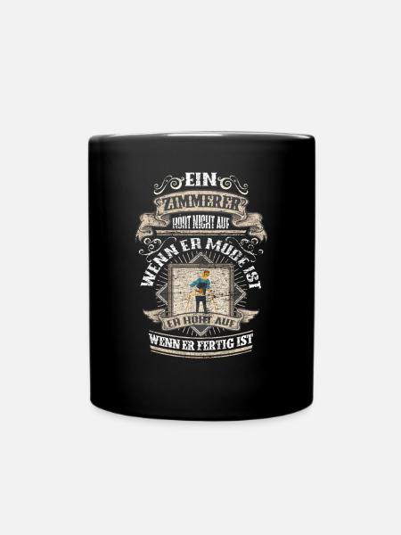 Charpentier - Mug uni - noir