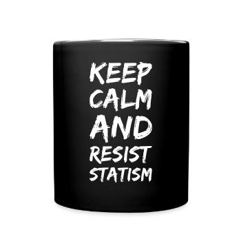 Anarchist Anarchismus Anarchie Staatismus - Tasse einfarbig - Schwarz - Vorne