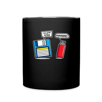 Je suis votre père Humour sur clé USB Dsikette - Mug uni - noir - Devant