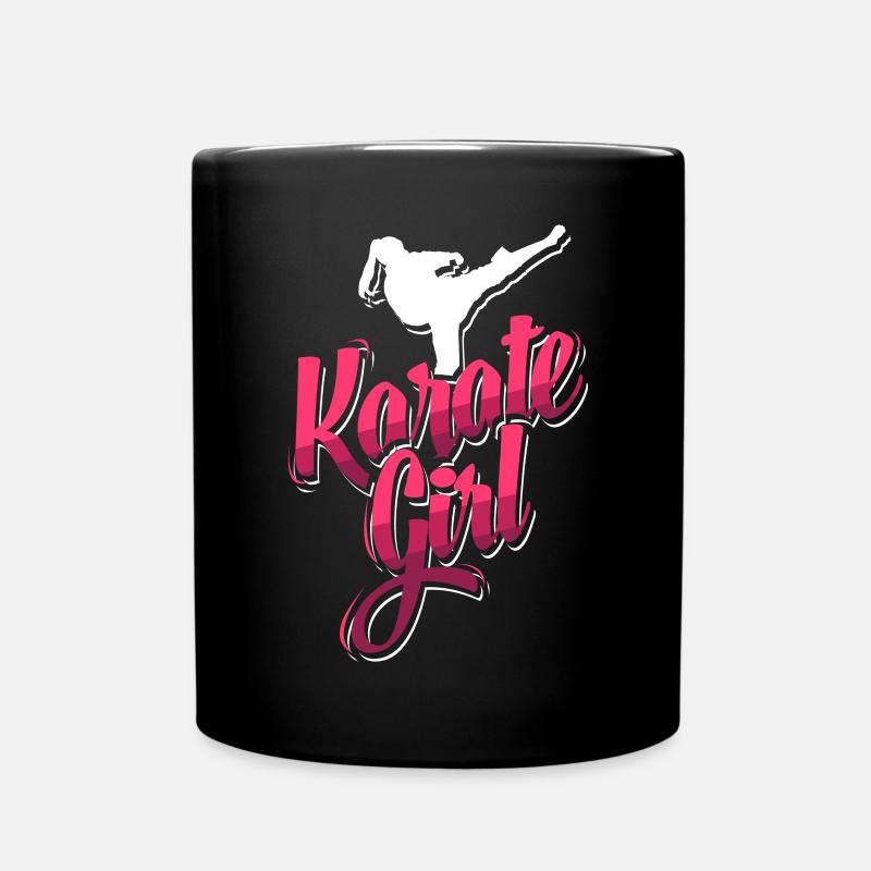 Karate Girl - Tasse einfarbig - Schwarz