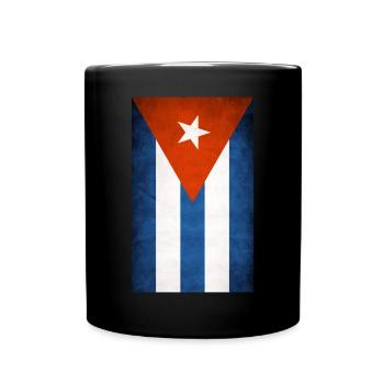 Drapeau de Cuba - Mug uni - noir - Devant