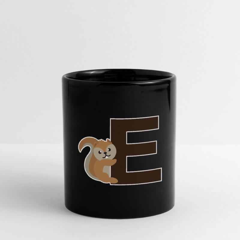 An E like the squirrel that hangs on the E Full Colour Mug
