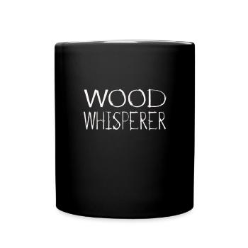 Bûcheron Forestier Ouvrier du bois - Mug uni - noir - Devant