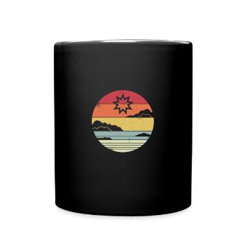 Bahai Bahaitum Retro - Mug uni - noir - Devant