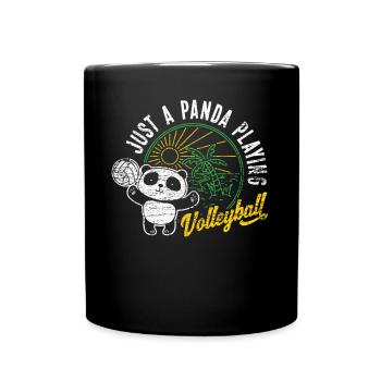 Panda volleyball - Full Colour Mug - black - Front