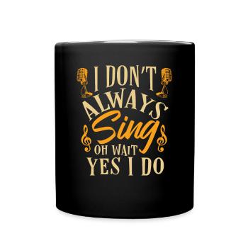 Chanteur chanteur - Mug uni - noir - Devant