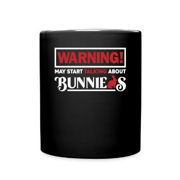 Rabbit - Full Colour Mug - black - Front