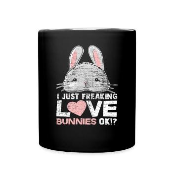 Lapin lapin - Mug uni - noir - Devant