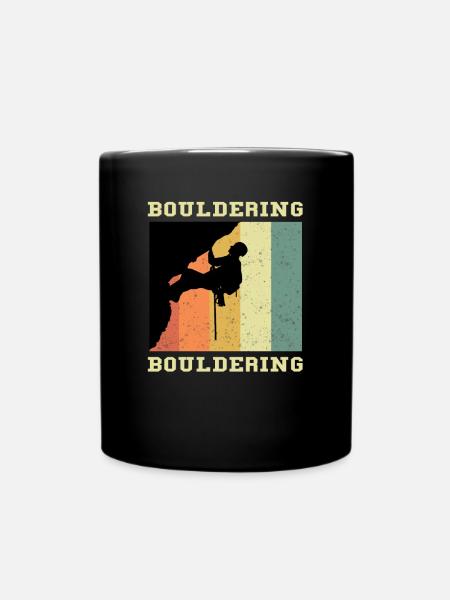 Bouldering Bouldering - Full Colour Mug - black