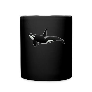 Baleine Orca Killer Whale - Mug uni - noir - Devant