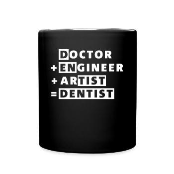 dentiste - Mug uni - noir - Devant