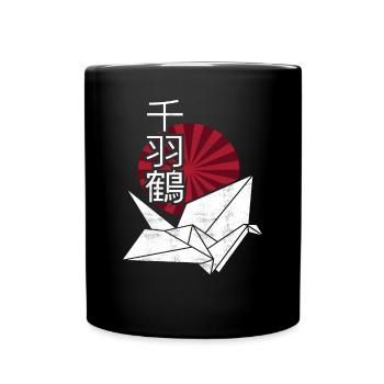 Origami Japanese - Full Colour Mug - black - Front