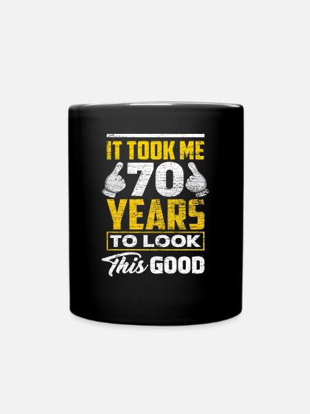 Anniversaire 70 ans - Mug uni - noir