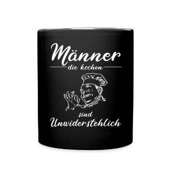 Cuisinier - Les hommes qui cuisinent sont irrésistibles - Mug uni - noir - Devant