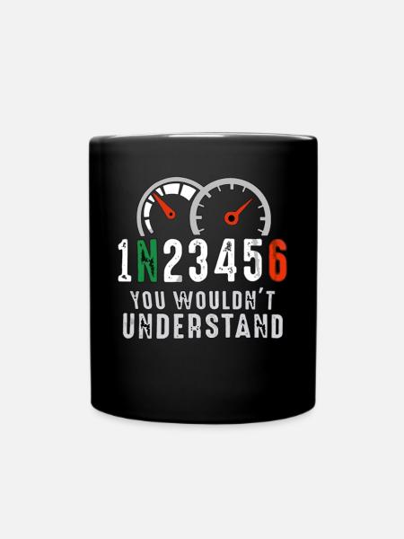 Bike engine - Full Colour Mug - black