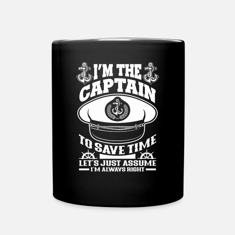 Captain Always right - Full Colour Mug - black