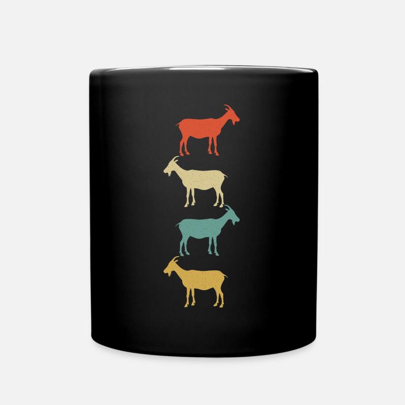 Chèvre billy chèvre coloré - Mug uni - noir