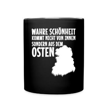 DDR Ossi Osten - Tasse einfarbig - Schwarz - Vorne