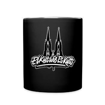 Köln Et Kütt Wie Et Kütt Kölner Grundgesetz Kölsch - Tasse einfarbig - Schwarz - Vorne