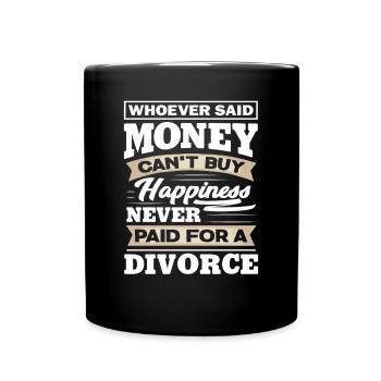 Divorce Pay - Full Colour Mug - black - Front
