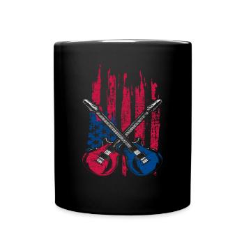 Guitare USA - Mug uni - noir - Devant