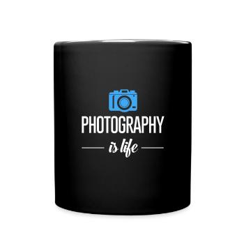 La photographie c'est la vie - photographe - prendre des photos - Mug uni - noir - Devant