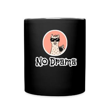 NO DRAMA LAMA - Full Colour Mug - black - Front