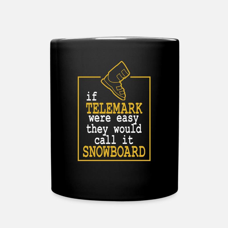 Telemark Free Heel Ski Nordic Funny Gift - Mug uni - noir