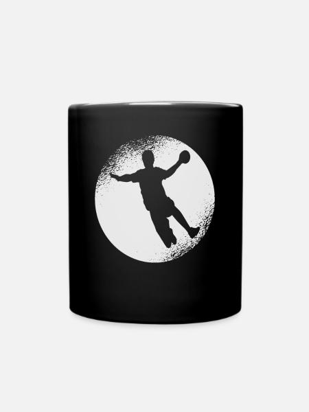 Handball Hobby - Tasse einfarbig - Schwarz