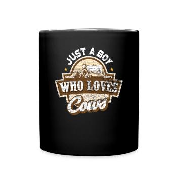 cow - Full Colour Mug - black - Front