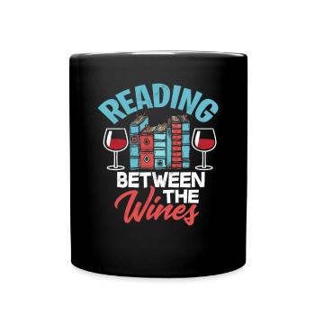Buch - Tasse einfarbig - Schwarz - Vorne