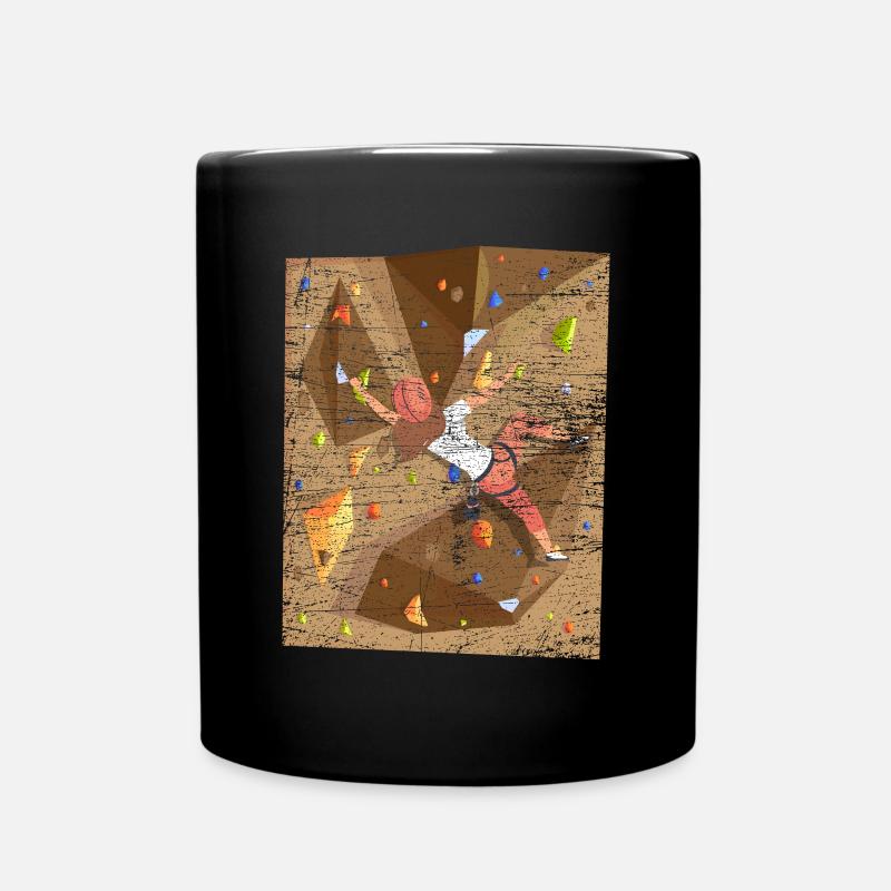 Klettern Kletterwand - Tasse einfarbig - Schwarz