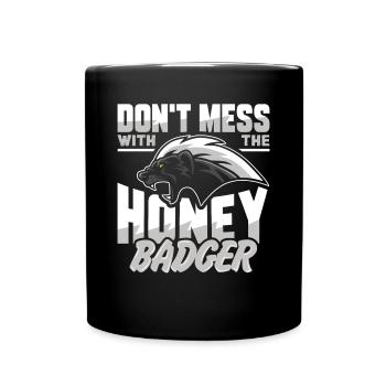 honey badger - Full Colour Mug - black - Front