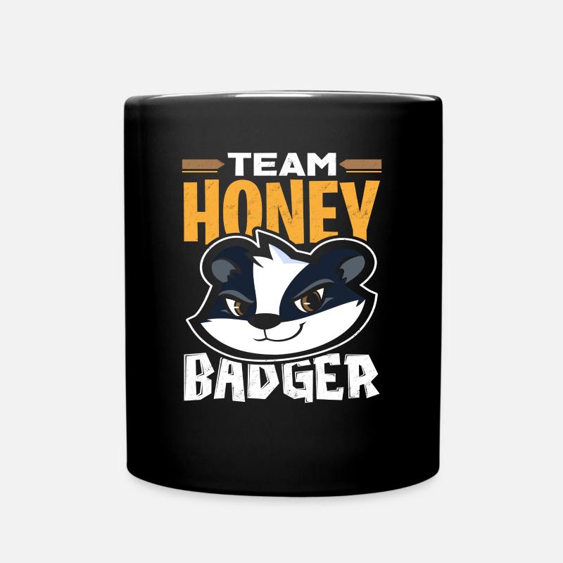 honey badger - Full Colour Mug - black