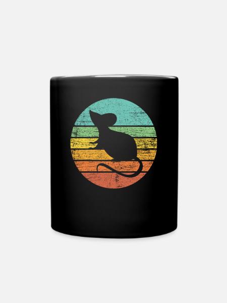 Ratte - Tasse einfarbig - Schwarz