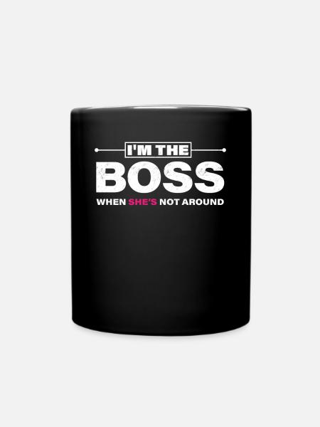 Mann Frau Lustiger Spruch - Tasse einfarbig - Schwarz